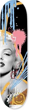 Urban Graffiti Acrylic Wall Art Die-Cut Easy-to-Hang, 1 Panel 8" x 32", Iconic Urban Love Skateboard