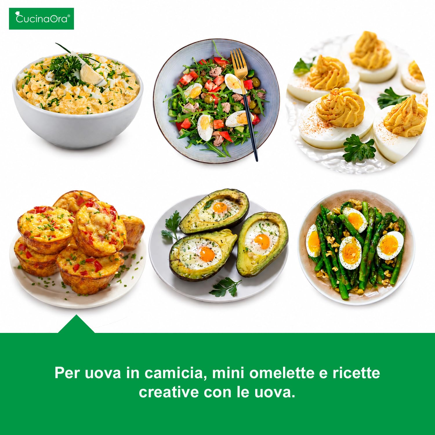 steamEGGS MAX compatibile con Bimby TM6/TM5/TM31 – Inserto cuociuova per preparare fino a 10 uova in camicia