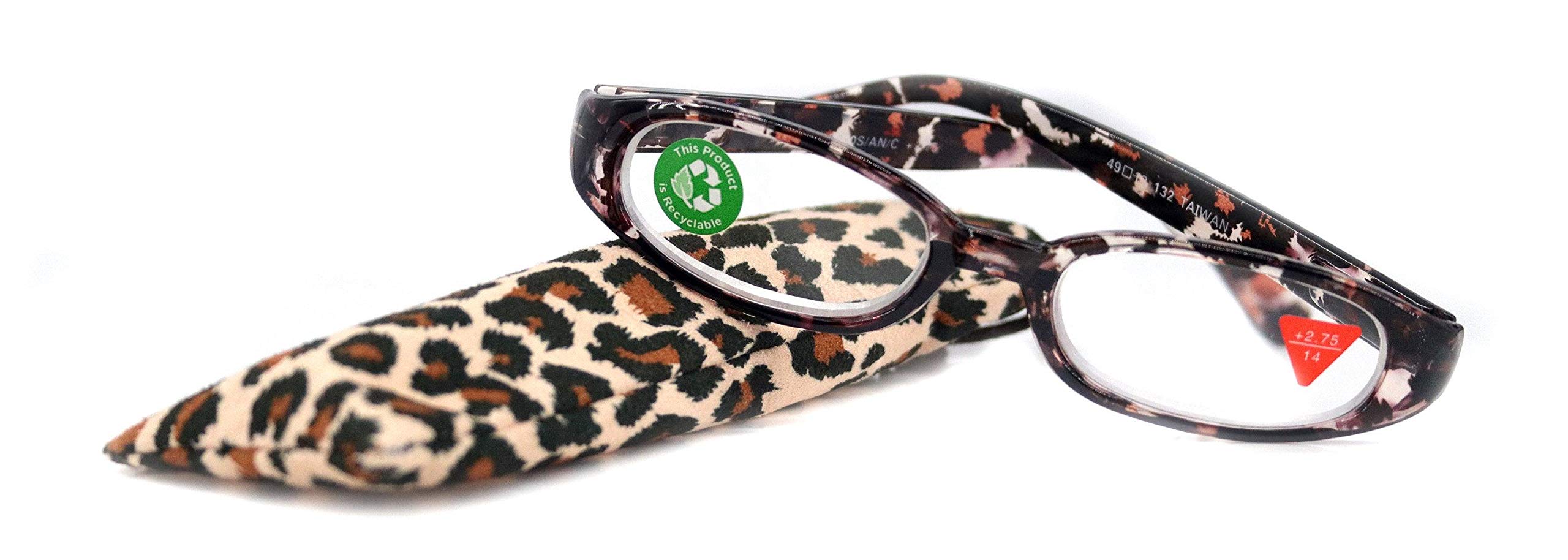 Isabella, Premium Reading Glasses, Fashion Reader Glass Leopard Brown Print +1.25 +1.50 +1.75 +2 +2.25 +2.50 +2.75 +3. NY Fifth Avenue.