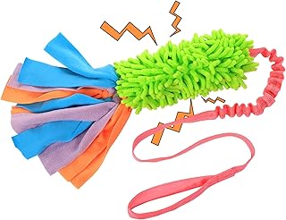 Dog Tug Toy, Bungee Tug of War Rope Toys with Squeaky Sound for Small Medium Large Dogs, Puppy Training Pull Toy for Exerc...