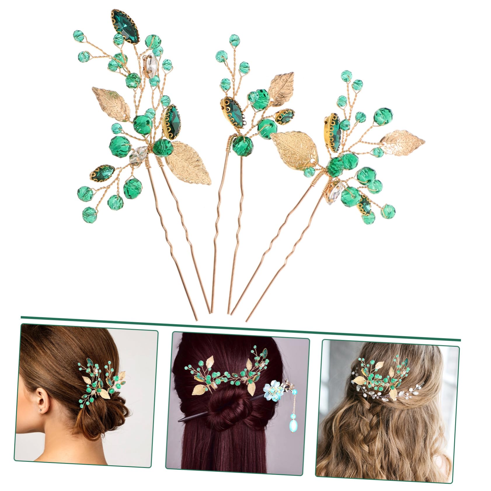 Ipetboom 12piezas Horquillas De Cristal Para Novias Accesorios De Boda Elegantes De Diseño Chic Brillo Para Momentos Inolvidables