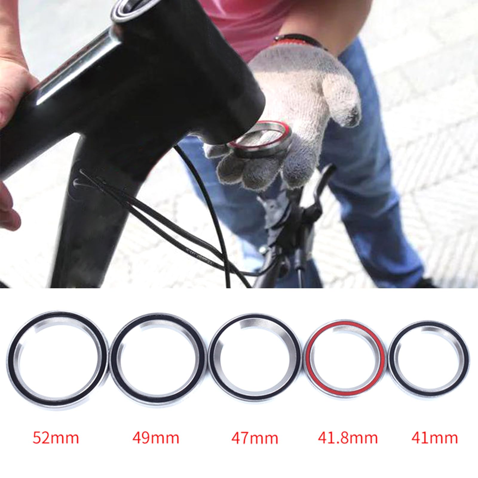 Amazon.co.jp: HUANGENG ロードバイクヘッドセットベアリング 41