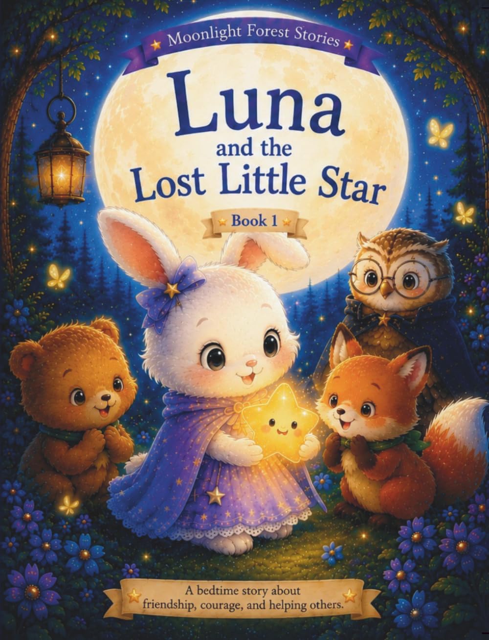 Luna and the Lost Little Star: A Bedtime Picture Book About Friendship and Kindness (Moonlight Forest Stories)
