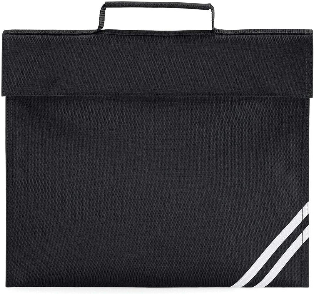Classic Book Bag School Bag - 8 Colours (Black)
