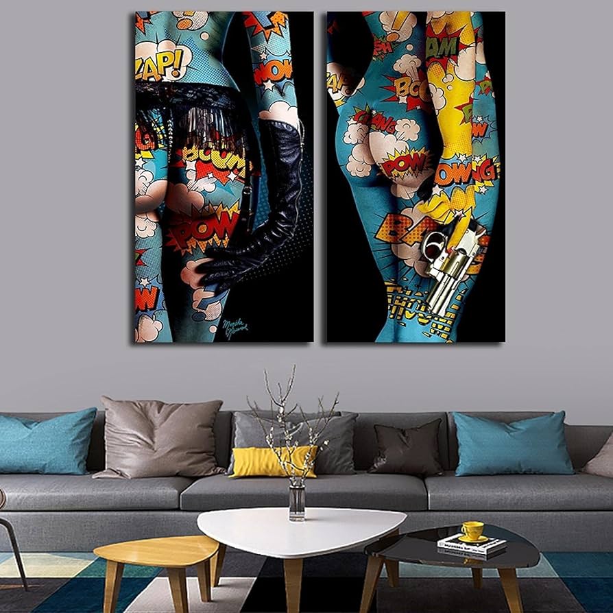 Amazon.co.jp: グラフィティアート女性ヌードボディポスター