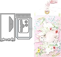 Vista 4 de DzIxY One Cloud Border Label Troqueles de corte de metal para kit de fabricación de tarjetas, troqueles de papel de gofrado, plantillas de máquina