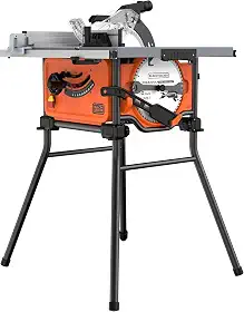 BLACK+DECKER Serra de Bancada 254mm, Potência 1800W, com Guia de Corte, BES71800TSS, 110V