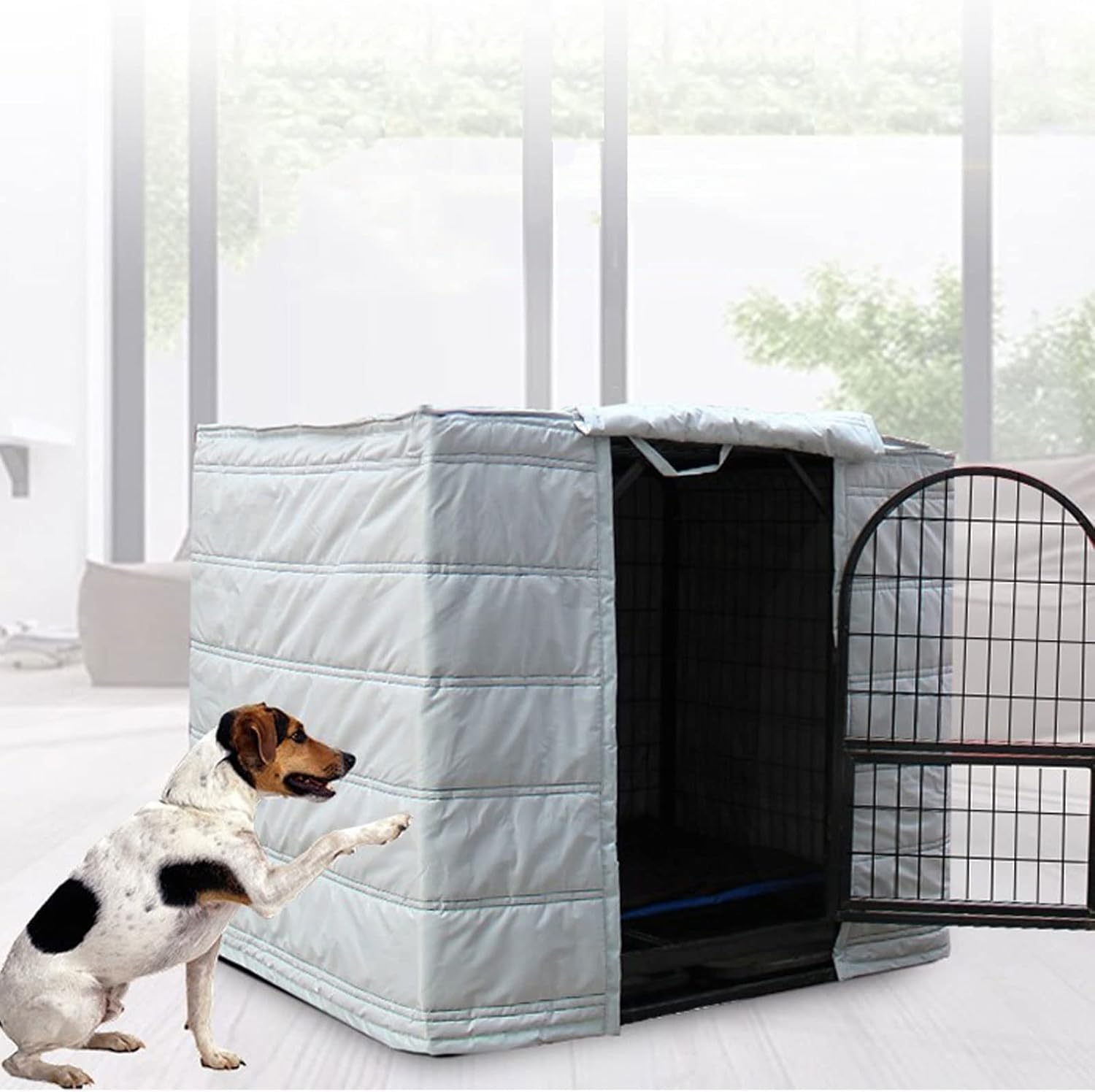 Funda Cálida Para Jaula Mascotas, Protector De Nido Grueso Para Mascotas, Cálido Y Frío Para Invierno, Manta Cálida a Prueba De Viento Para Jaula, Para Calidez Mascotas Al Aire Libre - Varios Tamaños