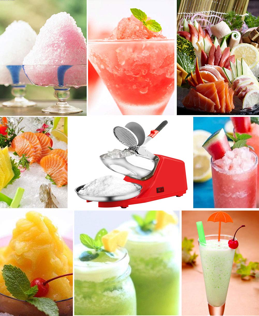 Trituradora de Hielo Profesional, Picadora de Hielo para Batidos y Mojito, Maquinas de Granizados con Mango Antideslizante, Hogar y Comercial, 1500r/min