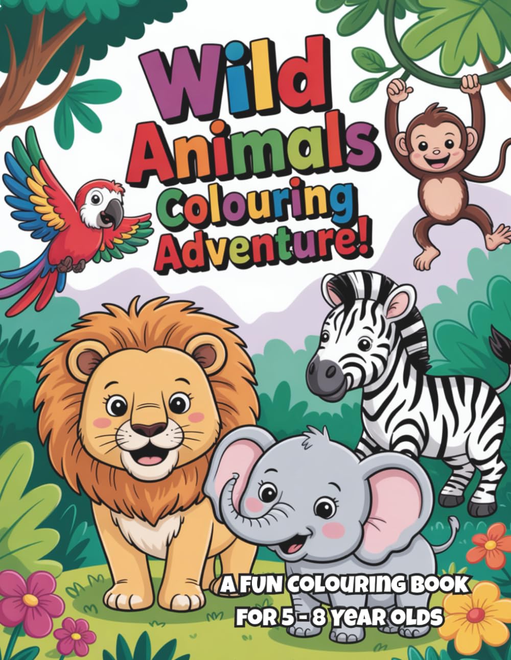 Wild Animals Colouring Adventure