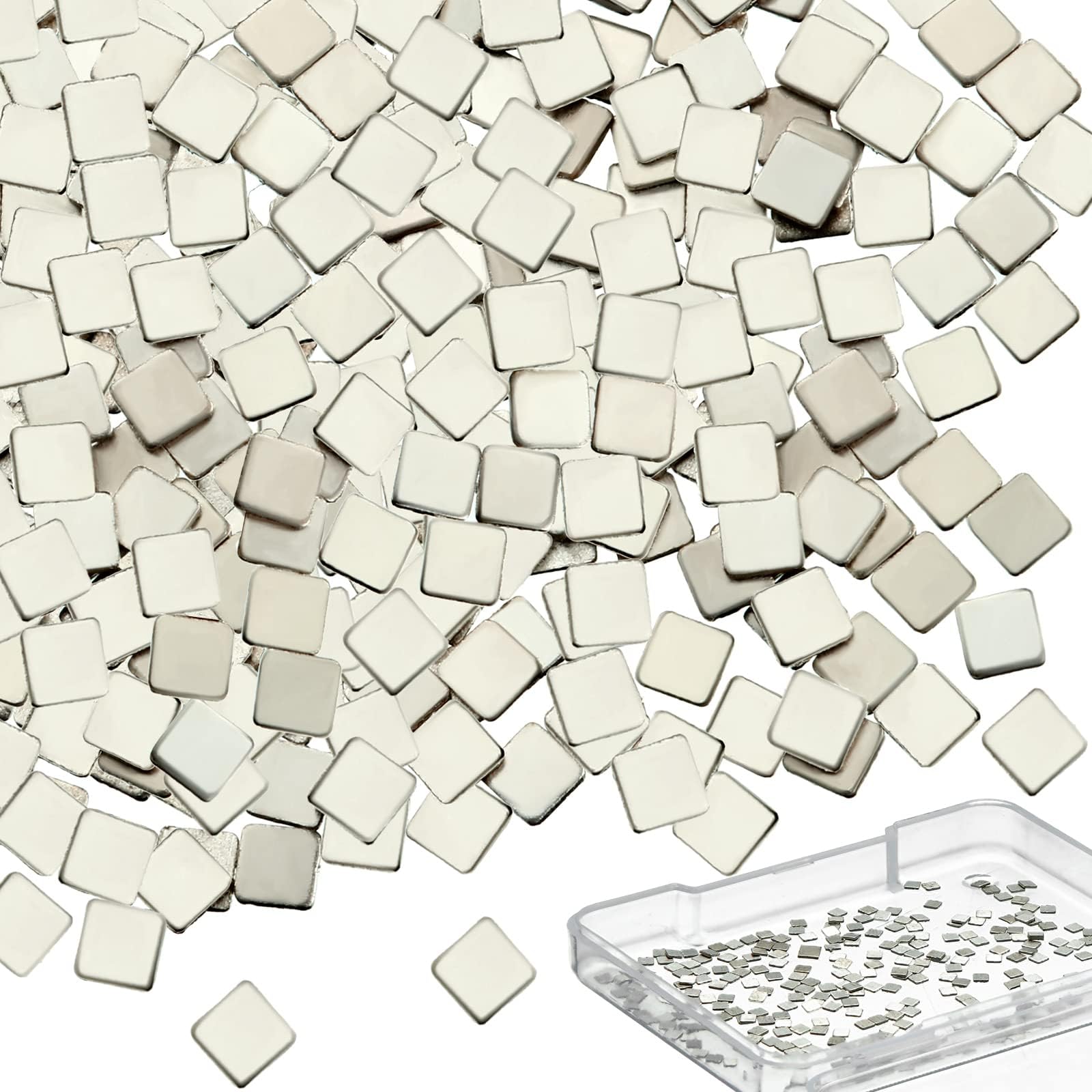 3 Grams (About 300 Pcs) Silver Solder Precut Chips Solder Ultra Tiny Medium Density Easy Solder for Jewelry 2 x 2 mm (M Solder)