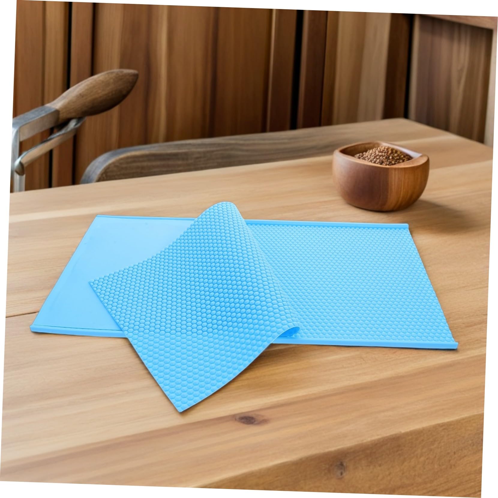 VICASKY Stampo in Silicone per Fogli di Cera di Goffratura di Precisione, Riutilizzabile per Fogli di Cera a Struttura Alveolare, per Apicoltura Professionale e Fai-Da-Te