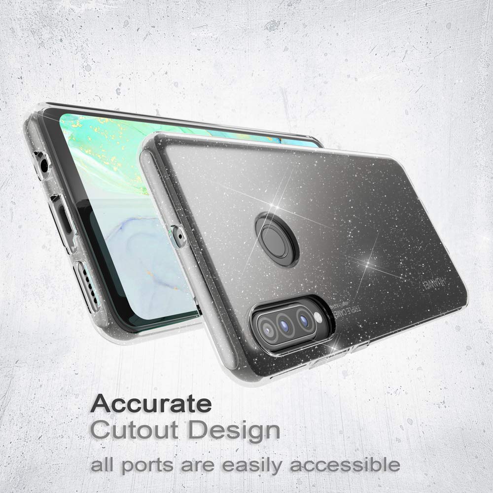 NALIA Custodia Glitter compatibile con Huawei P30 Lite, Ultra-Slim