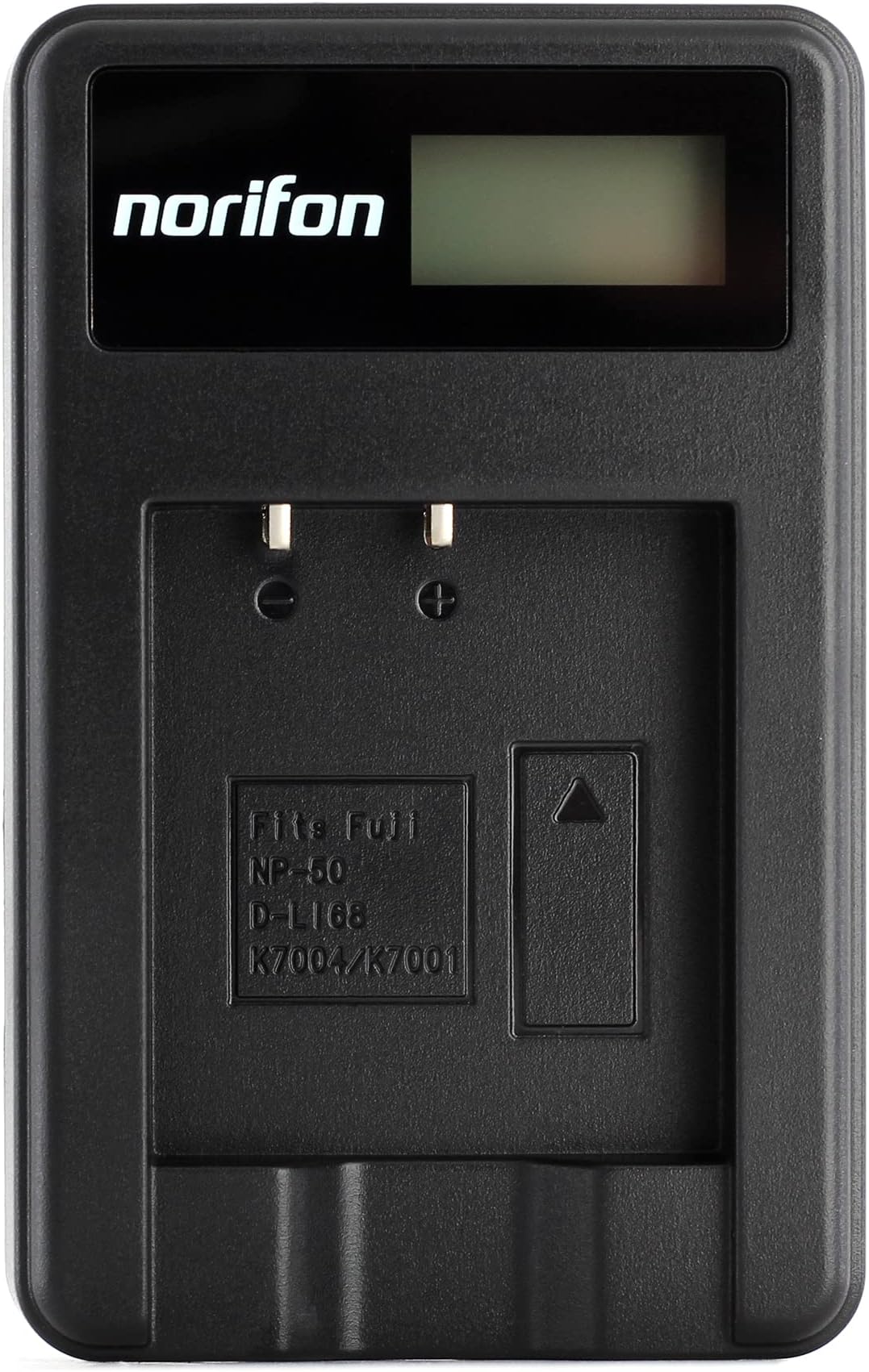 Norifon D-LI68 LCD USB Charger for Pentax Optio A36, Optio S10, Optio S12, Optio VS20, Q, Q10, Q7 Camera and More