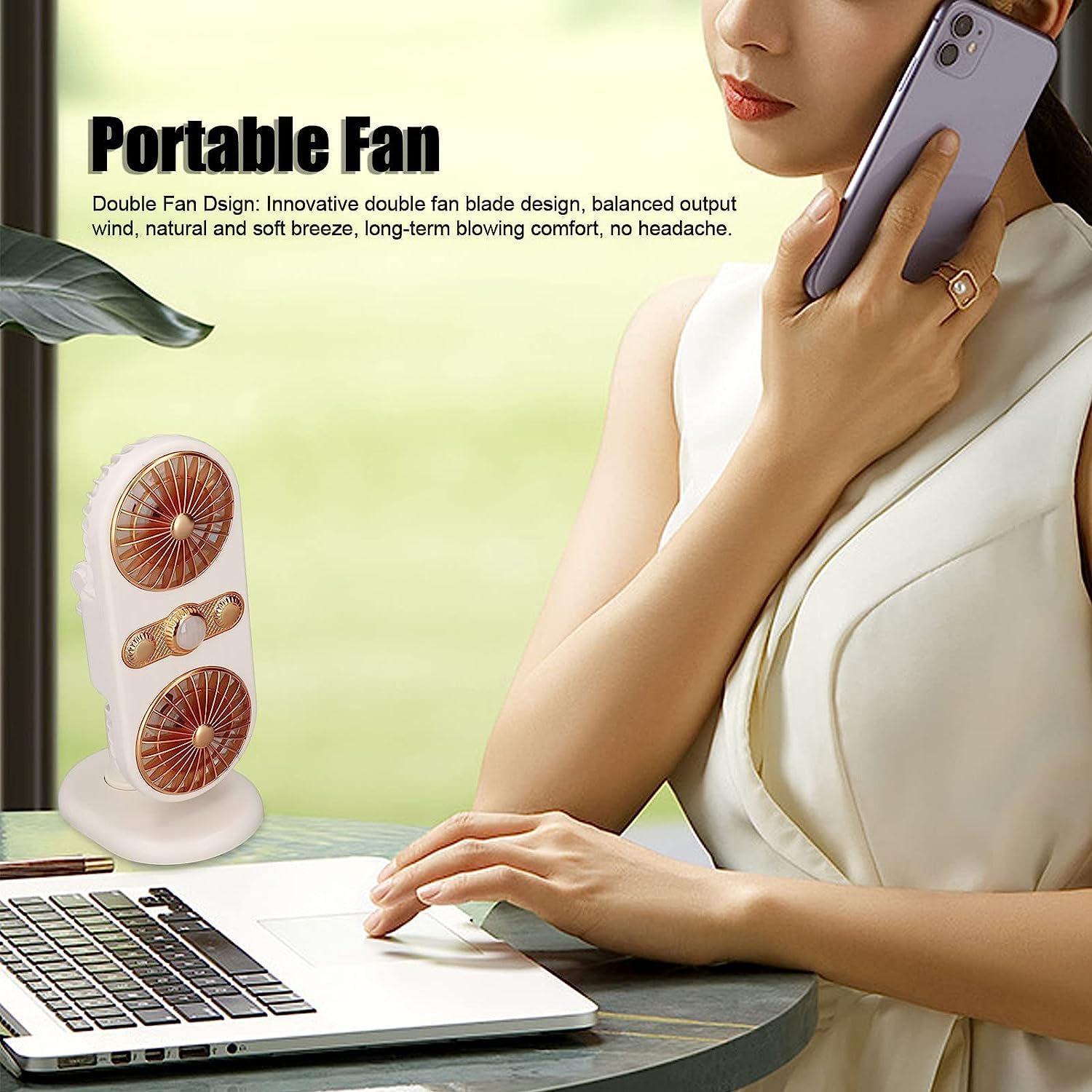 Hatsune パーソナルファン　卓上扇風機！ 扇風機 卓上 クリップ扇風機 デスクファン 小型 クリップ 23cm