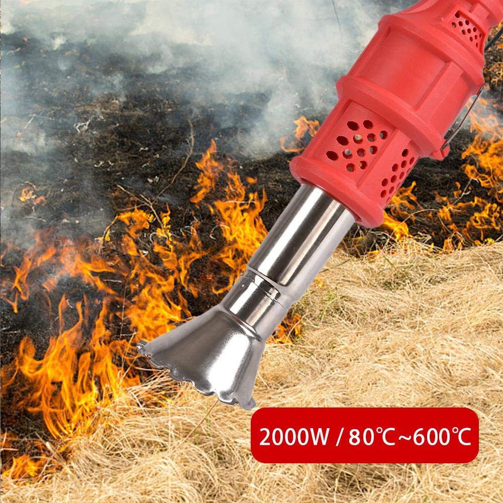 Bastone Diserbo Elettrico, 2 Ugelli 2000W Bruciatore Per Erbacce Con Una Temperatura Massima Di 650 ° C, Diserbatrice Di Sicurezza Da Giardino.