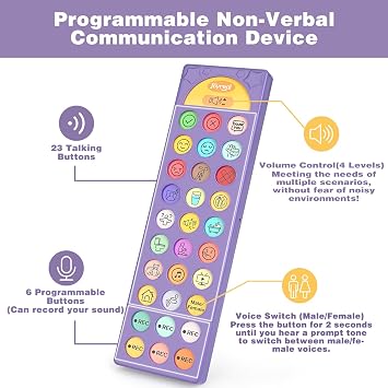 AAC Device for Autism, Joyreal Non Verbal Communication Tools for Speech Therapy