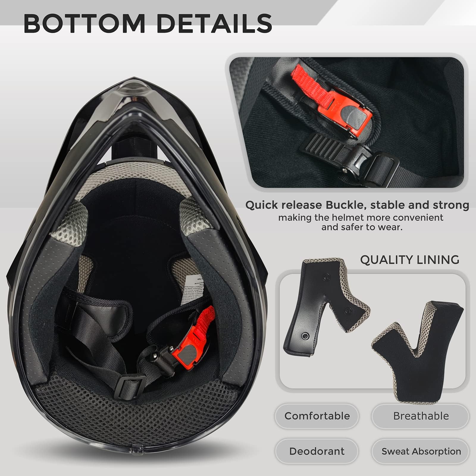 Uchoose Motocross Motorcycle Helmet,Youth & Adult ATV Dirt Bike Full face Helmet, Kids BMX 4-Wheeler Off-Road Mountain Bike Helmet,DOT Certified, Gifts 4-Piece Set (Yellow Track, X-Large)