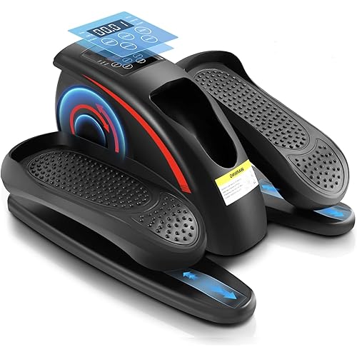 ANCHEER Under Desk Elliptical Machine, Electric Seated Pedal Exerciser, Mini Elliptical Machines for Seniors, LCD Display Monitor, Portable Quiet Elliptical Machine, Leg Exerciser for Home