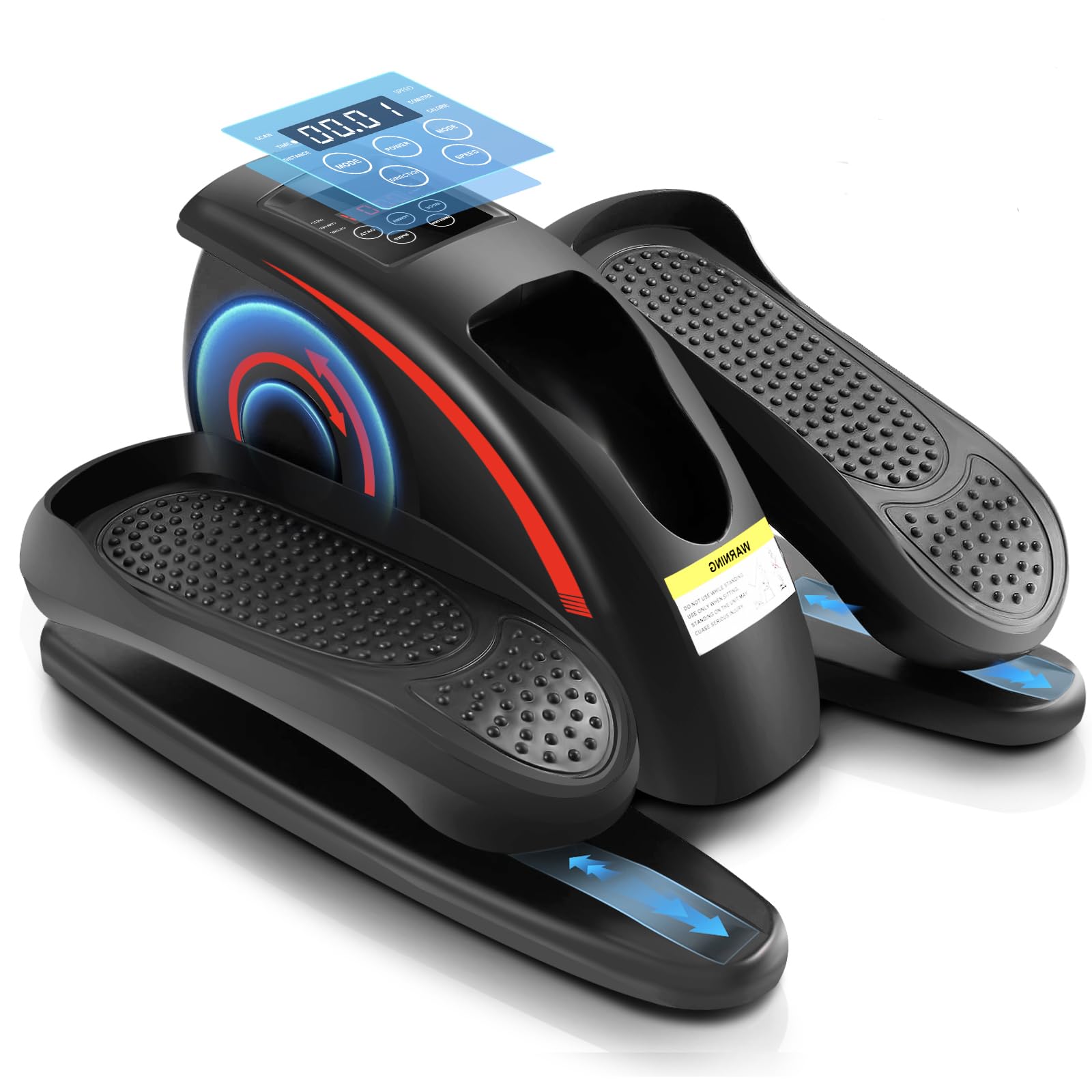 ANCHEER Under Desk Elliptical Machine, Electric Seated Pedal Exerciser, Mini Elliptical Machines, LCD Display Monitor, Portable Quiet Elliptical Machine, Leg Exerciser for Home