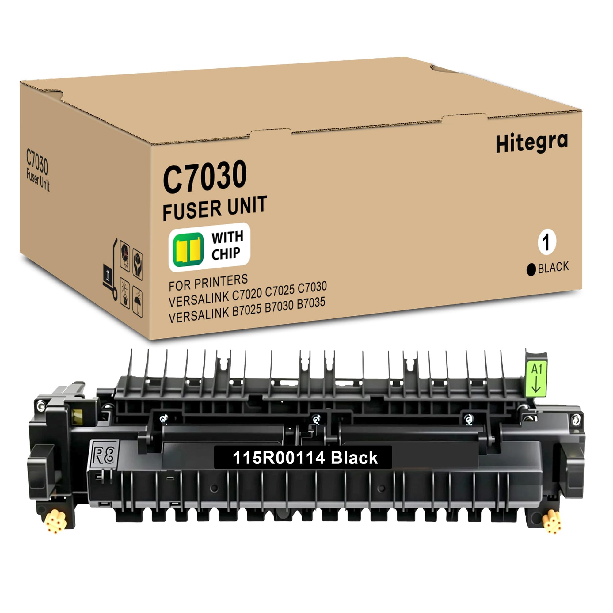 Remanufactured 115R00114 Fuser Unit C7030 Replacement for Xerox 115R00114 115R00137 Fuser Kit Work with VersaLink C7020 C7025 C7030 B7025 B7030 B7035 Printer Fuser, (180,000 Pages, 1- Pack)