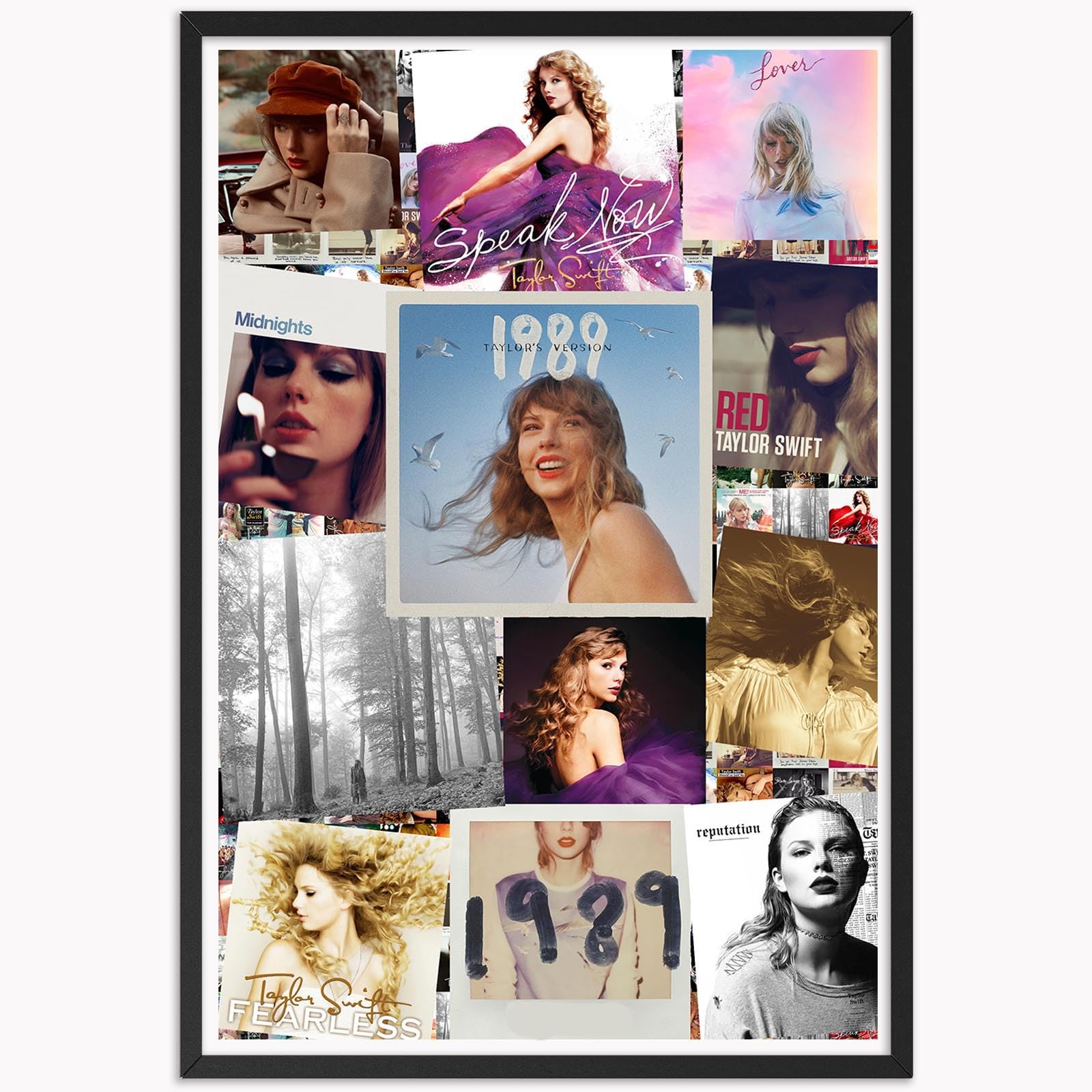 LEUPYRZTaylor Poster Album Cover Posters Swift Aesthetic Room Decor Taylor's Music Canvas Wall Art Version Wall Decor 12X18inch Unframed