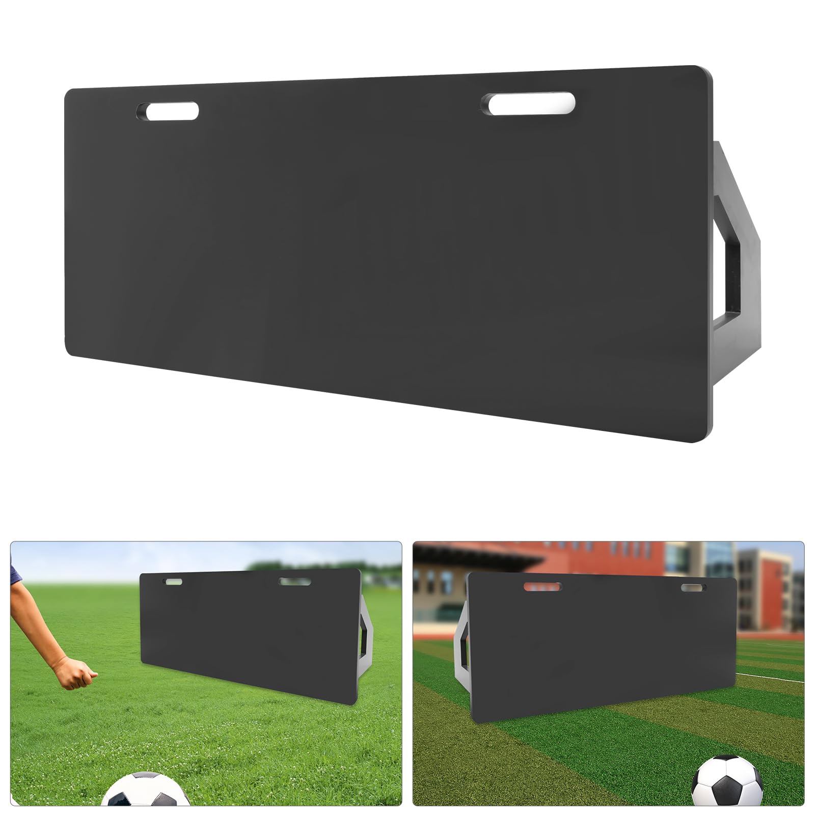 Tabla de rebote de fútbol, tablero de rebote portátil, equipo de rebote de pared de HDPE, tabla de rebote de fútbol para control, ajuste, ejercicios de tiro, 100 x 40 x 40 cm