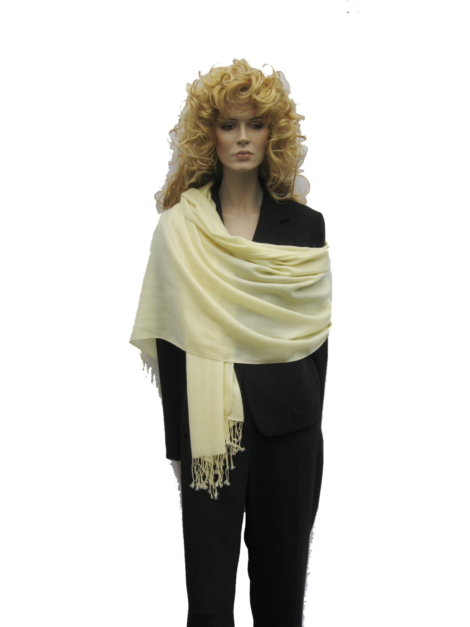 Scarf,shawl,wrap,scarves,Pashmina shawl- Cashmere Pashmina Group (Baby Yellow)