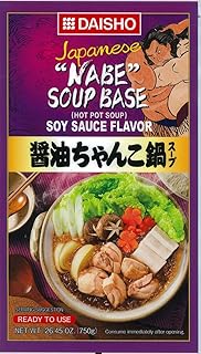 DAISHO Japanese Chanko Shoyu Soy Sauce Hot Pot Soup Base, 750 Grams