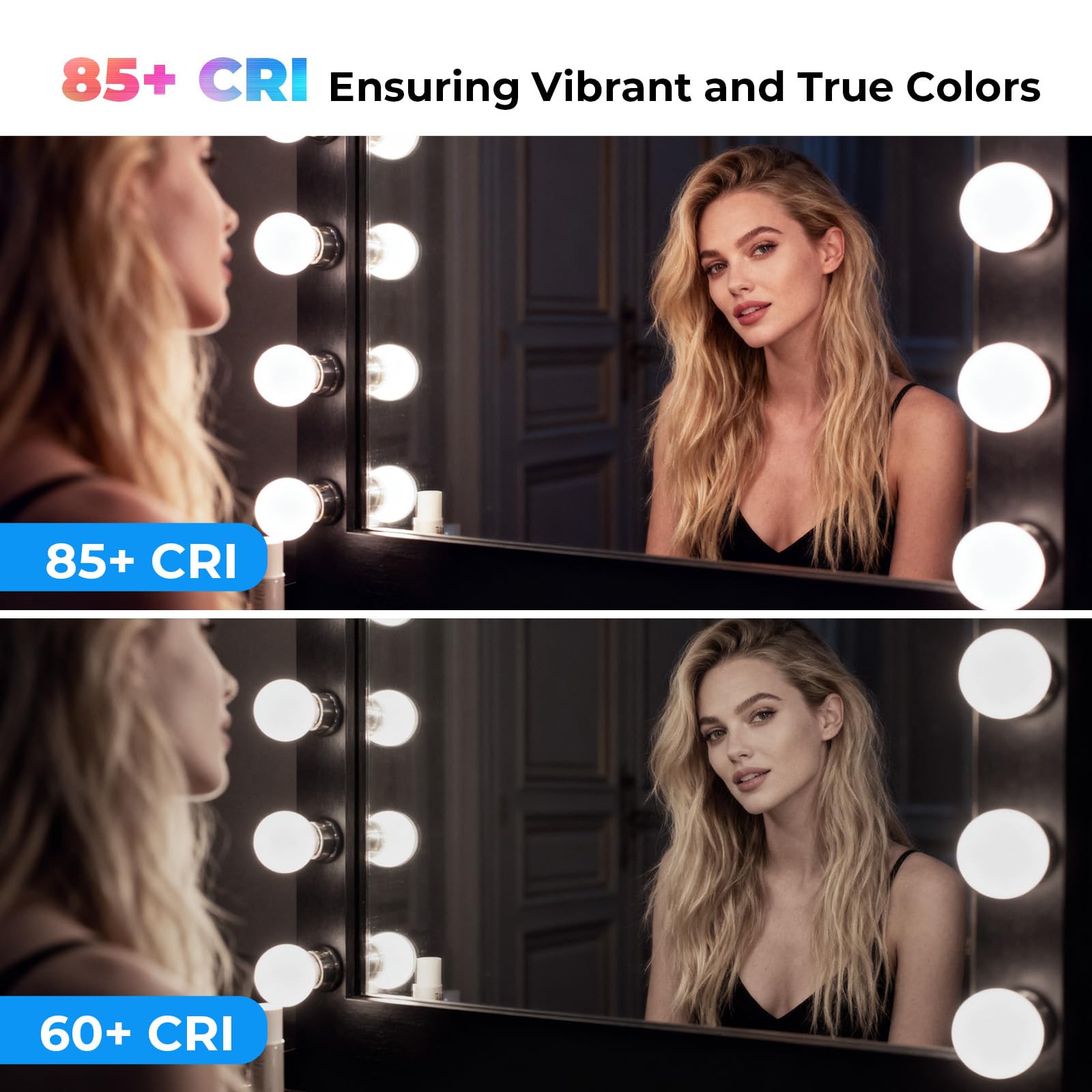 Vanity Light Bulbs for Bathroom G25 LED Globe Light Bulbs for Makeup Mirror Dressing Room 60W Equivalent 5000K — view 7