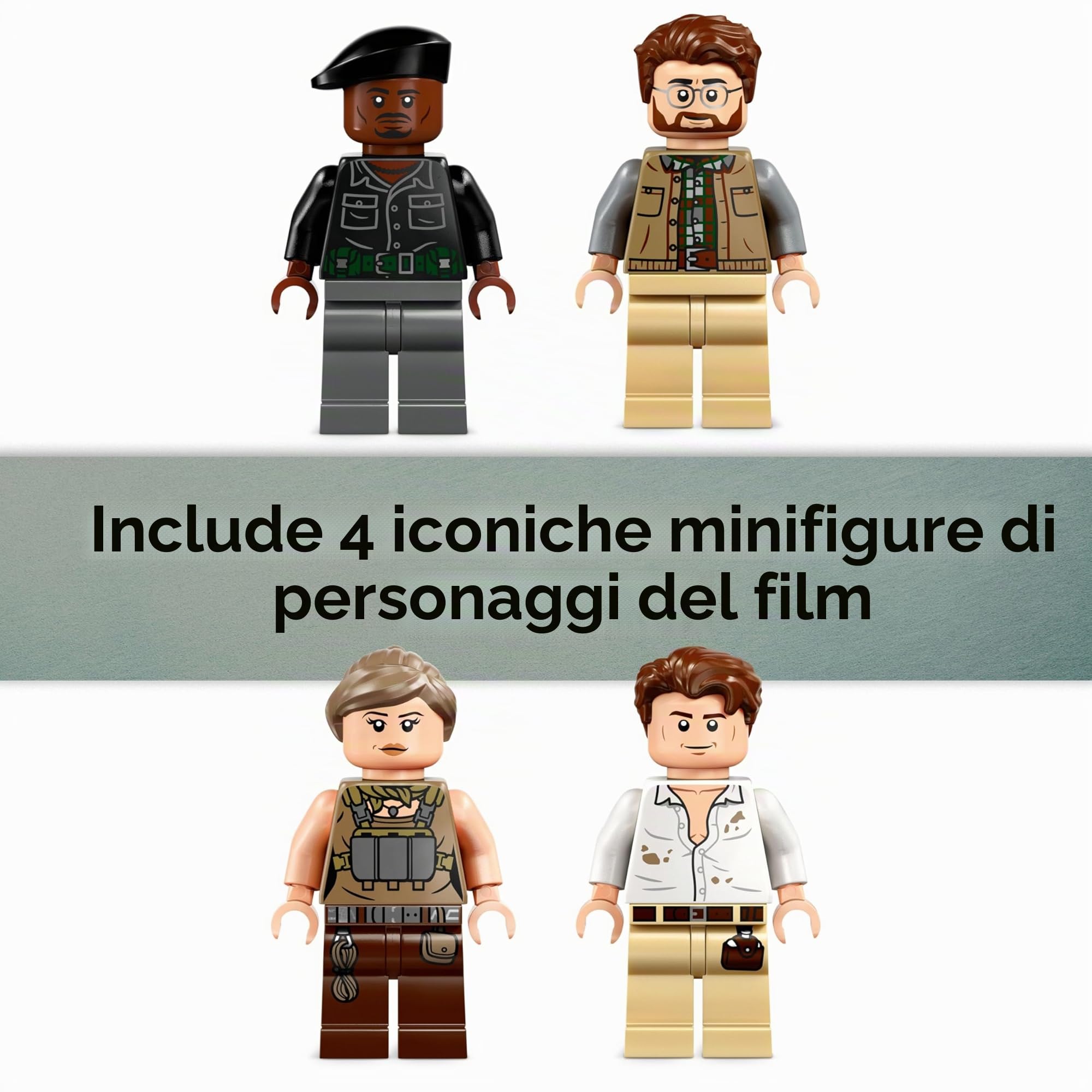 Lego Jurassic World SpDinosaurier & Quetzalcoatlus: inserto elicottero – 76976 Lego SpDinosauro con sacchetto regalo, Jurassic Set dinosauri a partire dagli 8 anni – Novità
