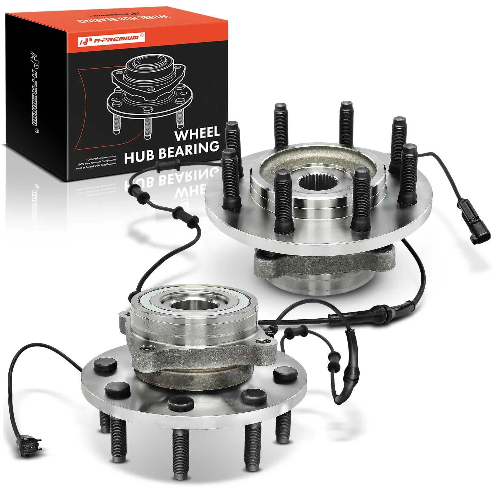 2X RADNABE + RADLAGER VORNE FÜR GMC SERRA 1500 2500 3500 1999 - 2006