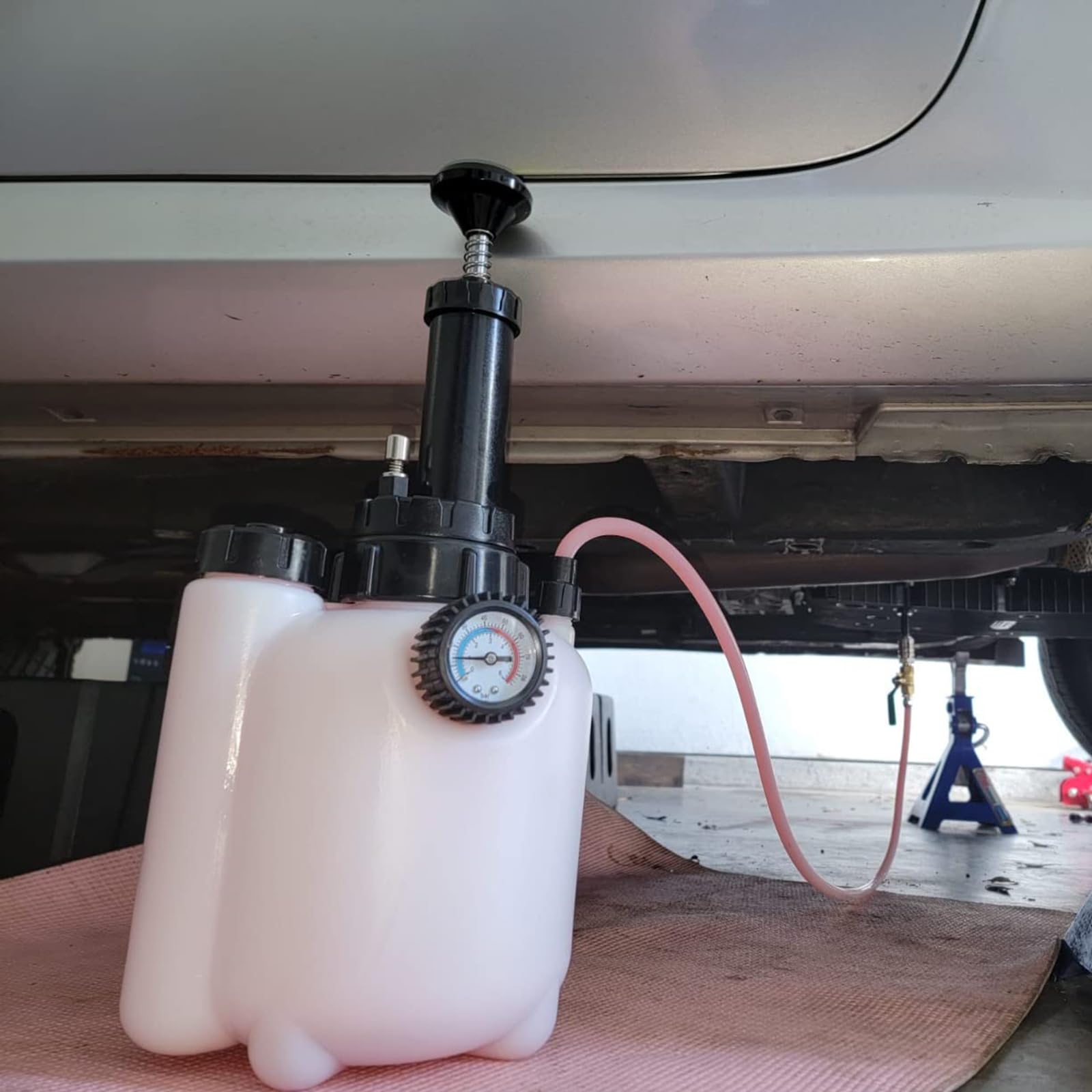 Pompe à Huile de Transmission de 3 litres avec système de Remplissage de Pompe de Transfert de Fluide et kit d'extracteur avec adaptateurs
