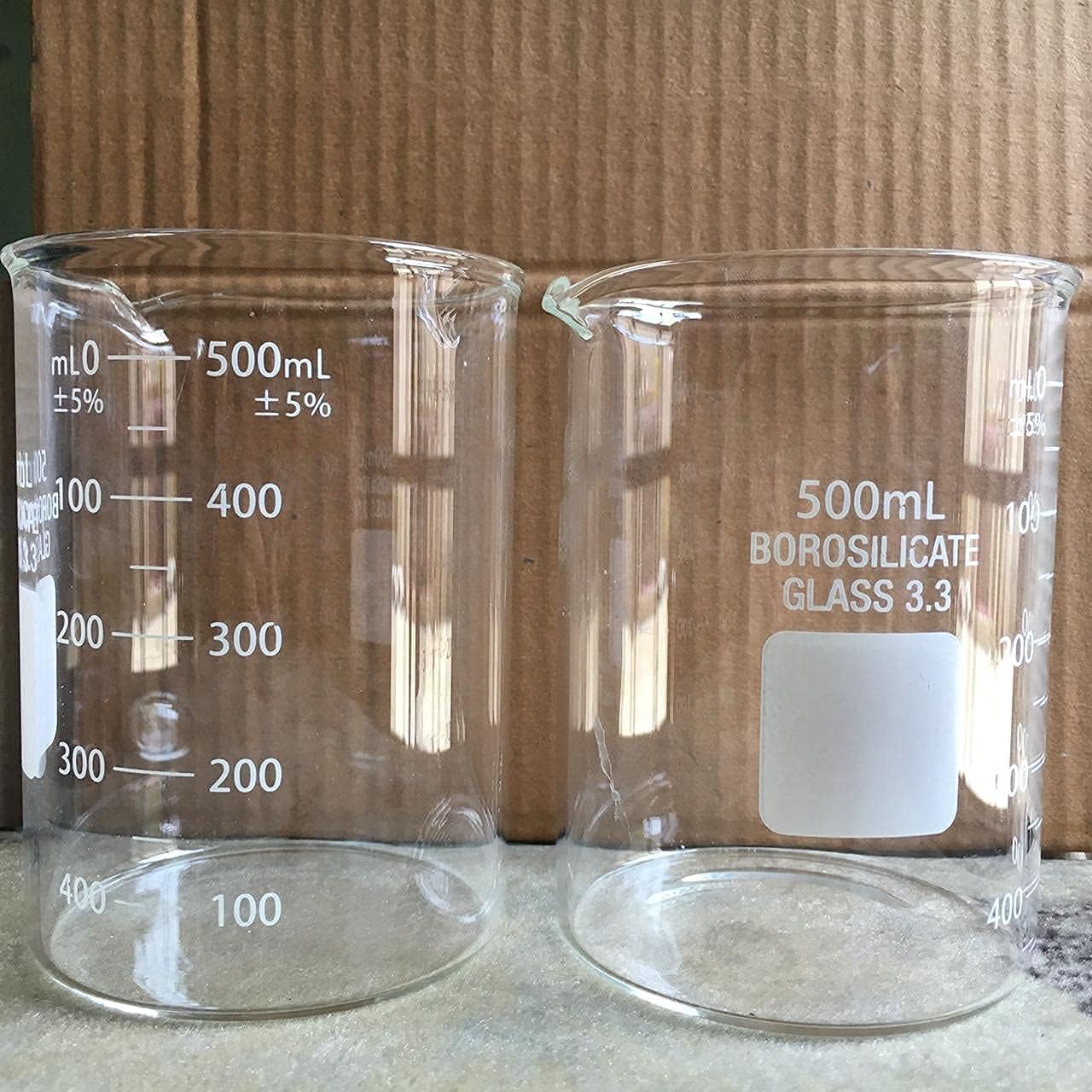 3.3 Glass Beaker 500 ml Glass Beaker Laboratory Measuring Instrument