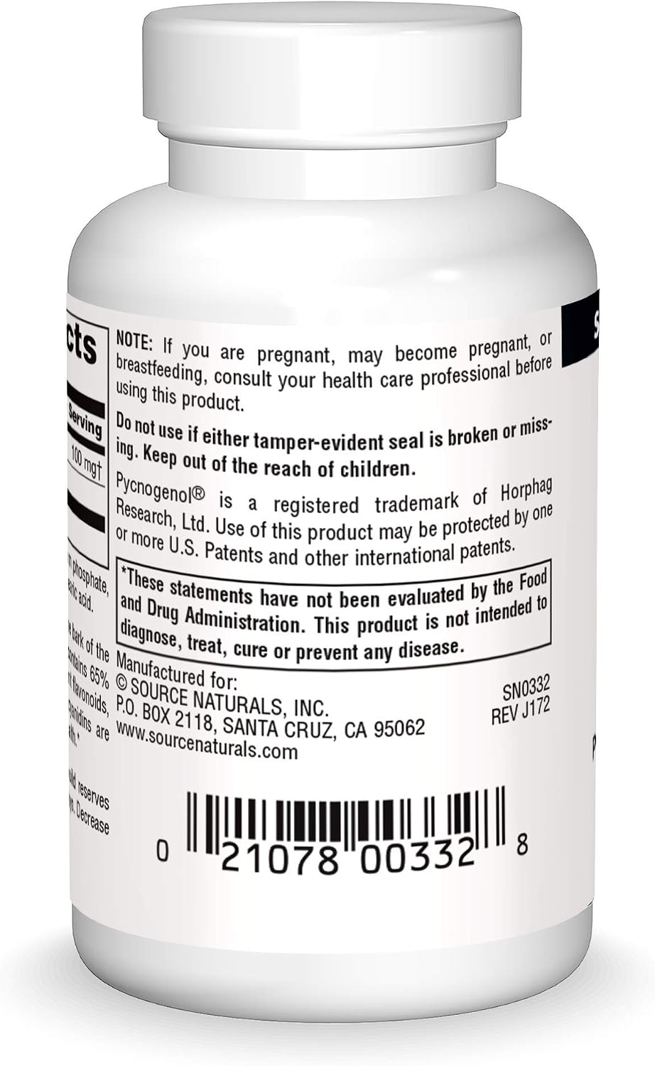 Source Naturals Pycnogenol 100 mg Proanthocyanidin Complex - 30 Tablets