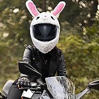 Vista 2 de Motorcycle Helmet Cover, Funny Helmet Decoration, Fun Rides and Gifts(Plush Animal)