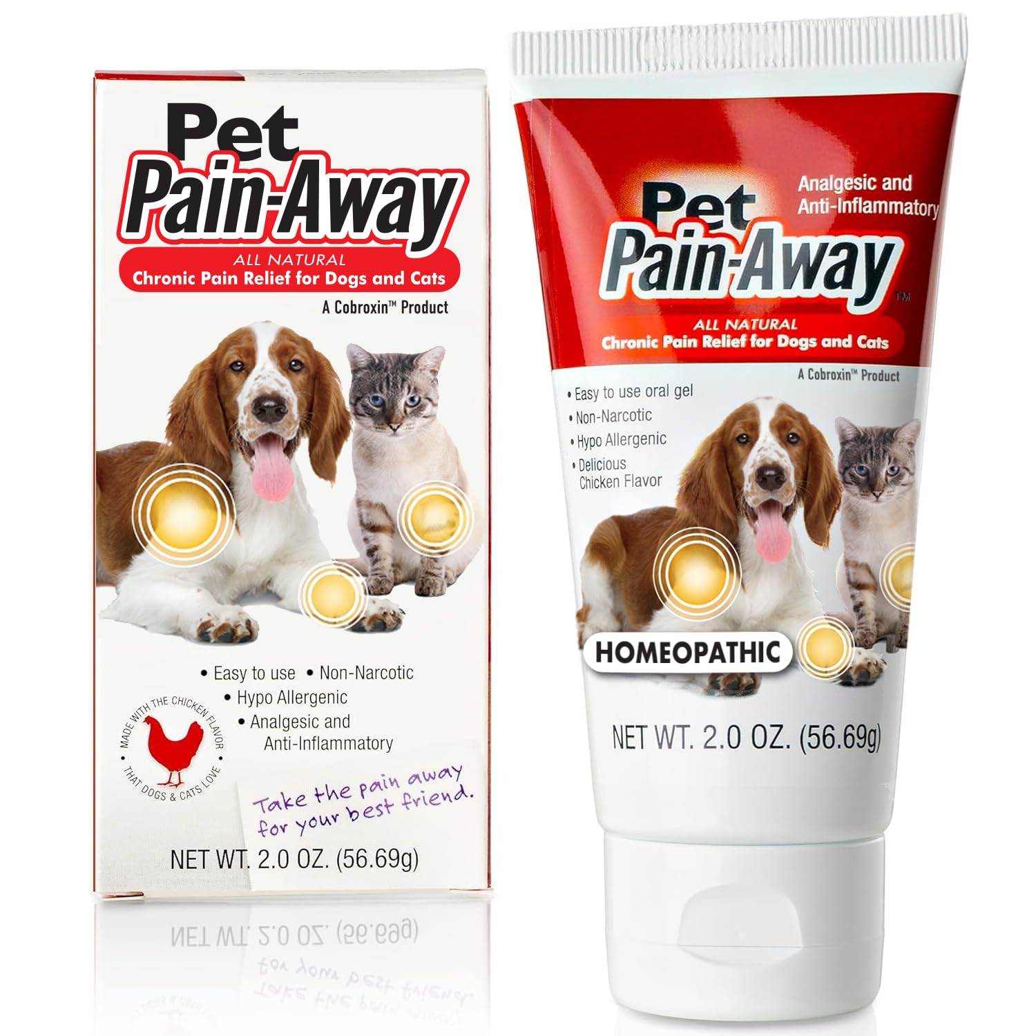 Pet Pain Away All Natural Dog Arthritis Pain Relief, Cat Pain Relief, Dog Pain Relief Anti Inflammatory, Dog Joint Pain Relief, Homeopathic Pain Reliever for Large and Small Dogs and Cats (2 oz)