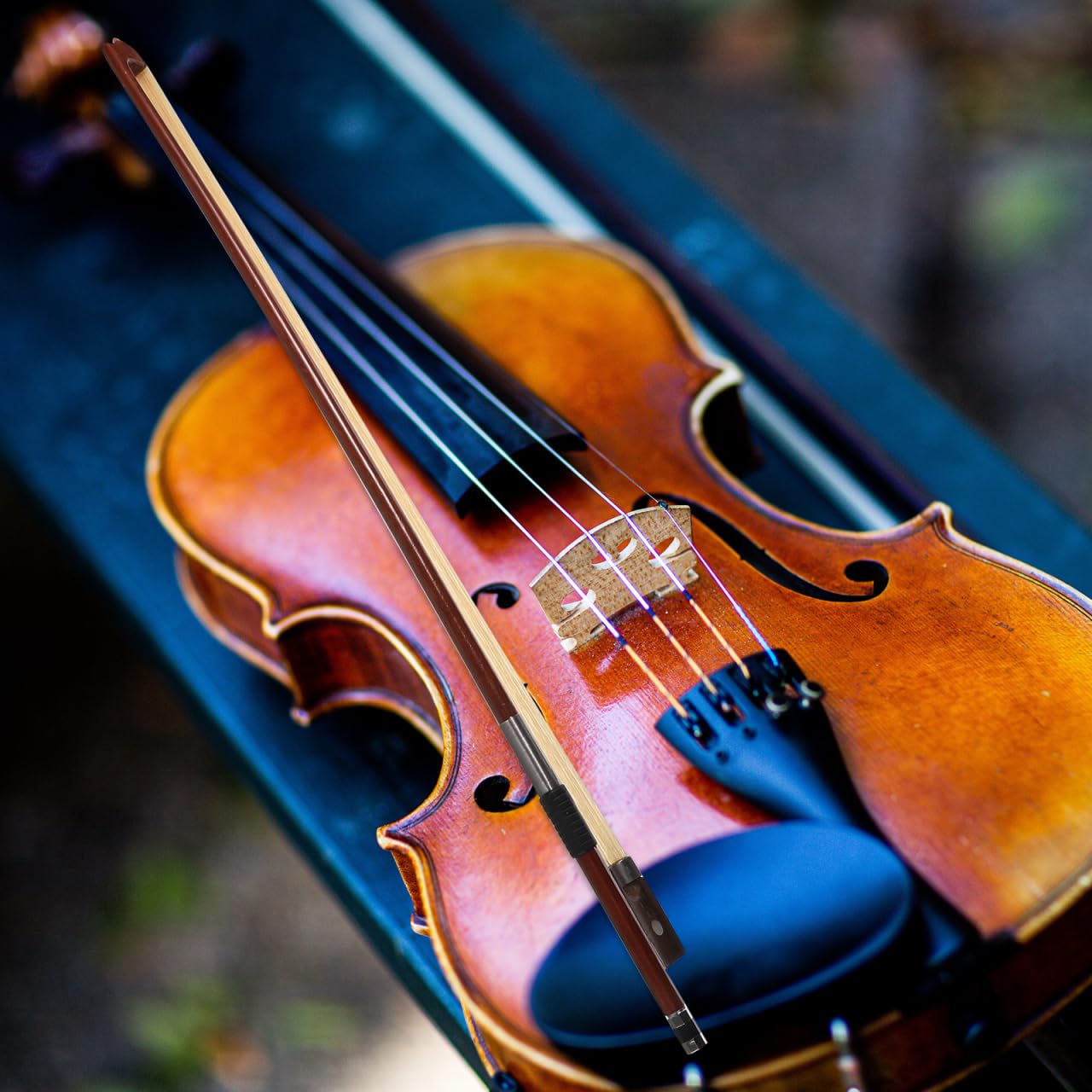 Violinbogen Aus Rotem Sandelholz Mit Pferdehaaren Hochwertiges Musikinstrument Zubehör Für Geigen Langlebig Und Elastisch Für 1/8-Geige Konzipiert