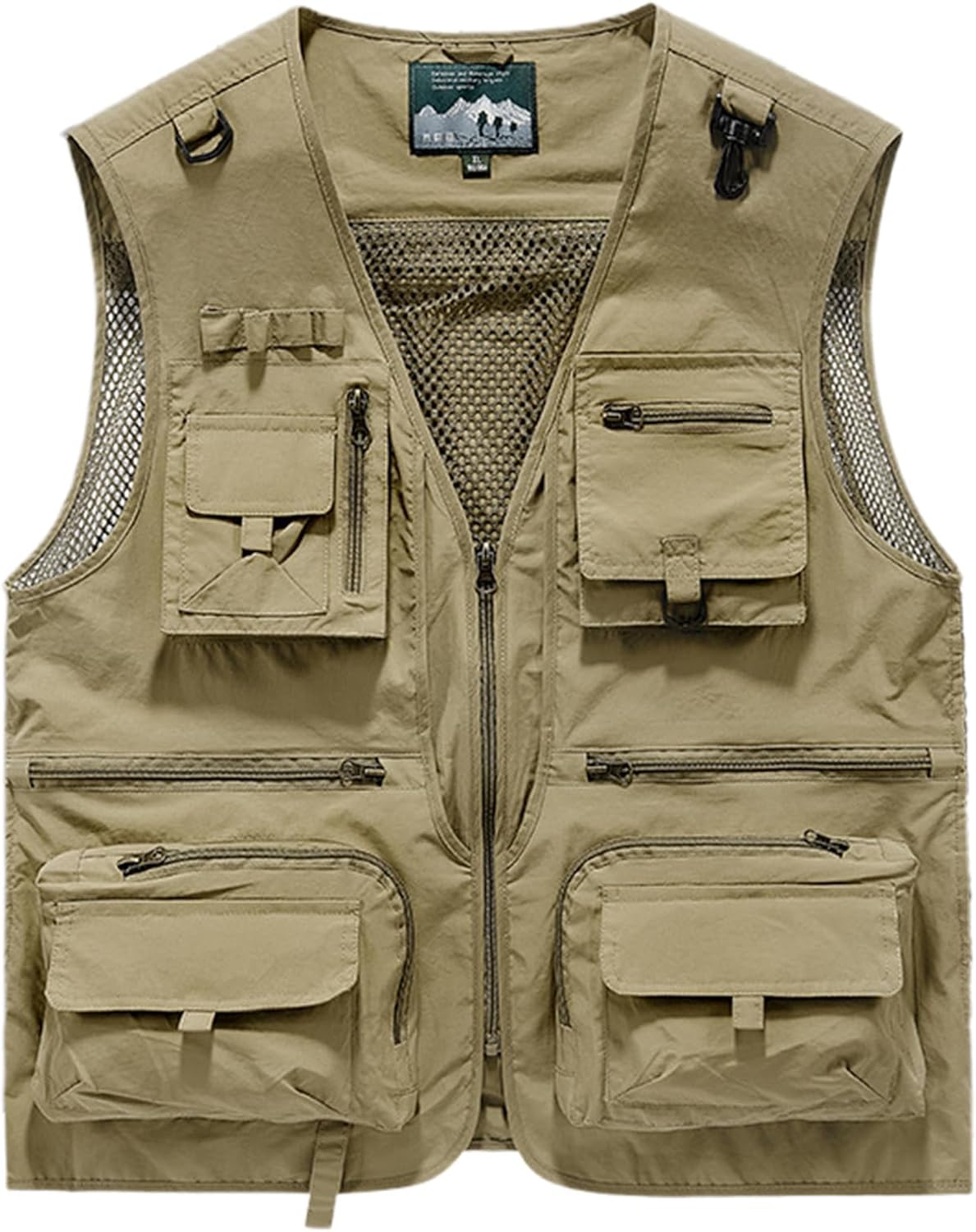 Travel Fishing Vests Mens Outdoor Work Photo Safari Vests with Multi-pockets