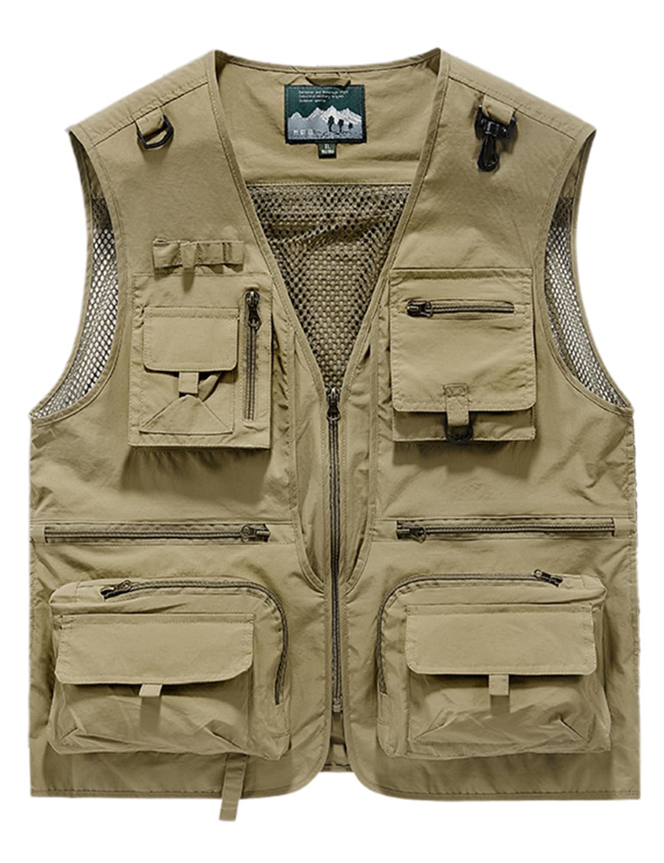 Travel Fishing Vests Mens Outdoor Work Photo Safari Vests with Multi-pockets