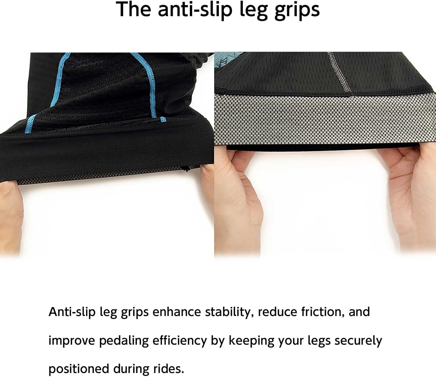 Men's High Density Sponge Padded Cycling Underwear Bike Shorts Underwear MTB Liner Road Biking Bicycle Clothes (US, Alpha (Alpha), S, Regular, 1, Grey) - Image 2