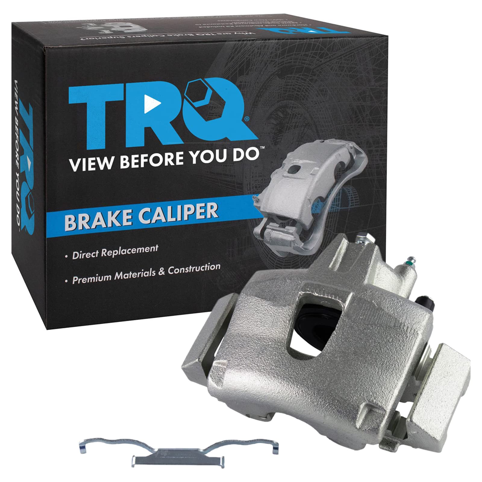 TRQ Front Right Brake Caliper with Mounting Bracket Passenger Side