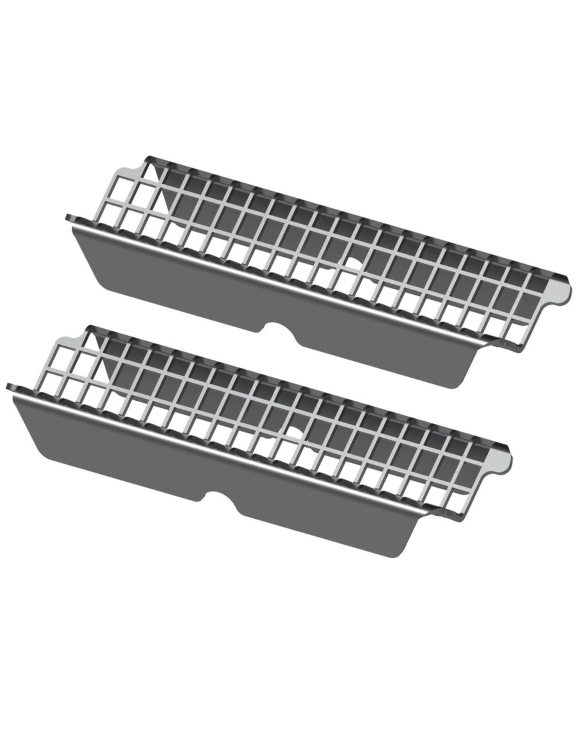 TECE TECEdrainprofile Haarsieb aus Edelstahl, 2 Stück, 127 x 82 x 18 mm, Zubehör für Duschprofil, Schutz vor Haaren