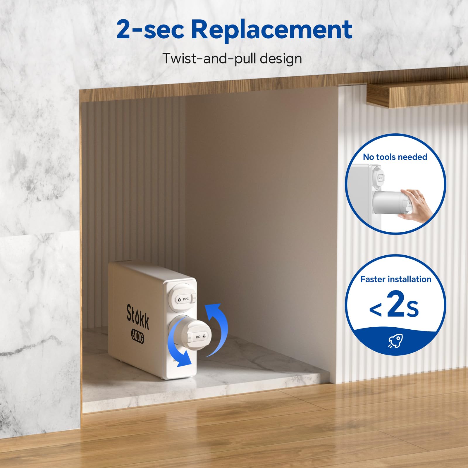 Cartuccia Filtro ASR211 Per Osmosi Inversa FRIZZLIFE - Ricambio Per PD600, PD400, PD500, PD800! - Foto 2