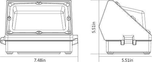 Miniatura 3 de Paquete de luz LED de pared, 50 W, 6000 lm, 5000 K, fotocélulas del atardecer al amanecer, resistente al agua, IP65, 100-277Vac, ETL DLC