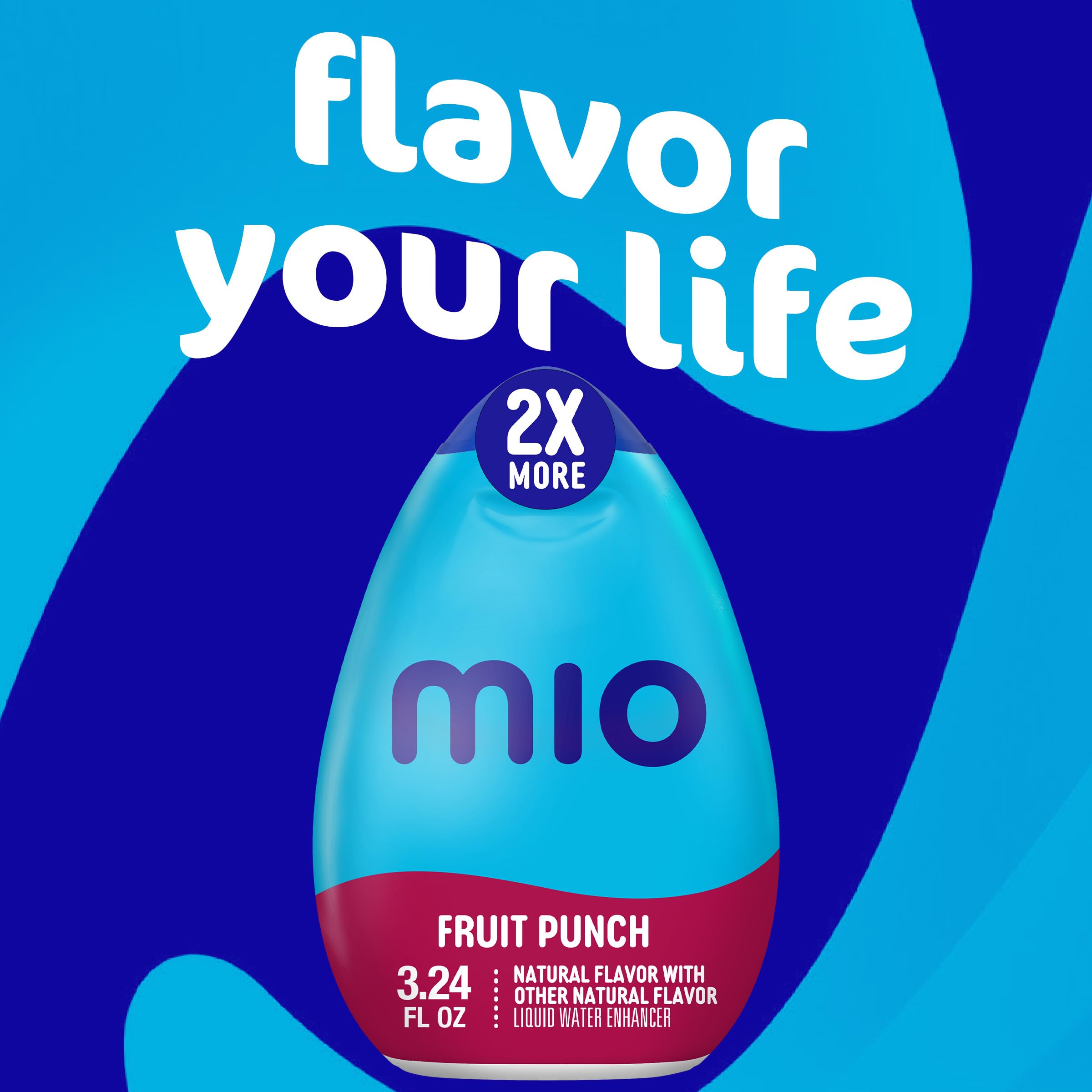 mio Fruit Punch Flavored with other natural flavor Liquid Water Enhancer, 3.24 fl oz Bottle