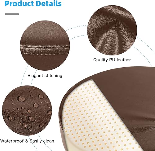 Miniatura 4 de Taburete rodante con ruedas, capacidad de peso de 400 libras, silla de pestañas resistente ajustable para tatuajes, laboratorio, masaje, spa,