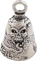 Vista 20 de Guardian Bell Good Luck Bell w/Keyring & Black Velvet Bag Motorcycle Bell Lead-Free Pewter Made in USA