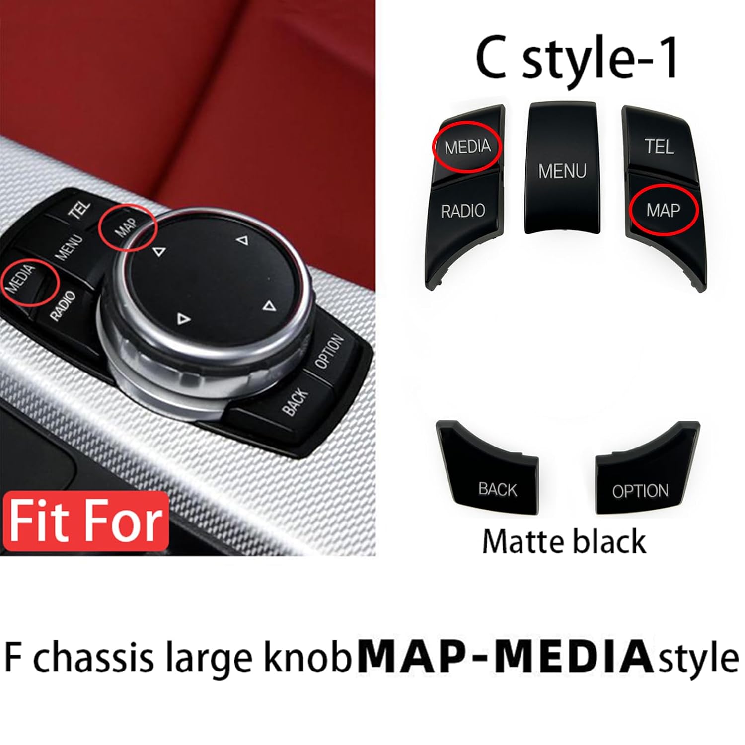 iDrive Button Cover for BMW 1 2 3 4 5 6 7 Series X1 X3 X4 X5 X6 image 3