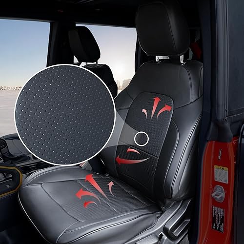 Vista 5 de Mabett Fundas de asiento con respaldo y reposabrazos para accesorios Ford Bronco 2021 2022 2023 2024 4 puertas juego completo de fundas interiores